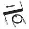 ATTACK SHARK C01 PRO Coiled Cable - Black