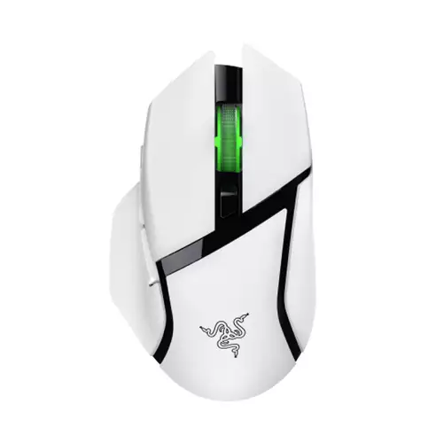 Razer Basilisk V3 X HyperSpeed Wireless/Bluetooth Gaming Mouse – White Edition | RZ01-04870300-R3G1