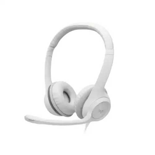 Logitech H390 Wired USB-A Stereo Headset with Noise-Cancelling Microphone – OFF WHITE | 981-001286