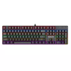 Redragon K608-R Valheim Rainbow Elite Full-Size Mechanical Gaming Keyboard – Red Switches, Arabic Layout, Black Redragon K608-R Valheim Rainbow Elite Full-Size Mechanical Gaming Keyboard – Red Switches, Arabic Layout, Black