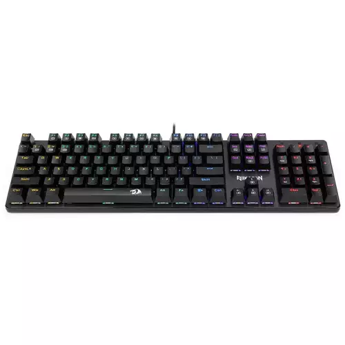 Redragon K608E Valheim Rainbow Elite Mechanical Gaming Keyboard Brown Switches – Black 