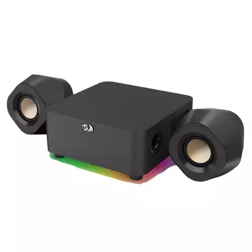 Redragon GS590 Pro KAIDAS RGB Wired & Bluetooth Gaming Speaker System with Remote – Black
