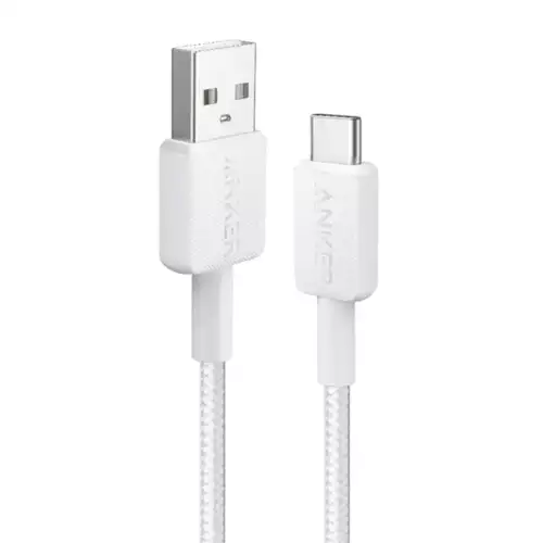Anker 322 USB-A to USB-C Charging & Data Cable 0.9m – White | A81H5H21