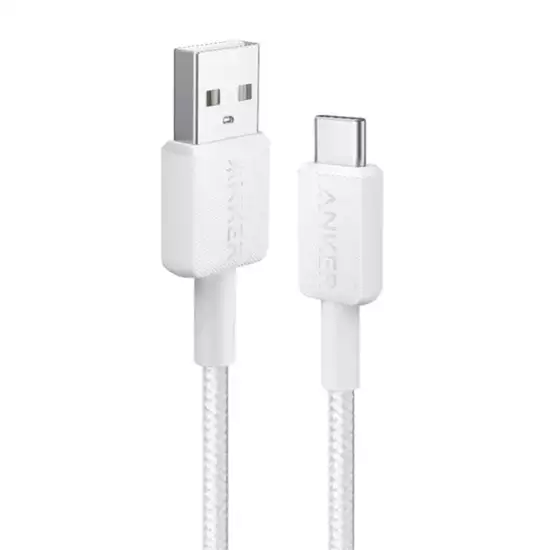 Anker 322 USB-A to USB-C Charging & Data Cable 0.9m – White | A81H5H21