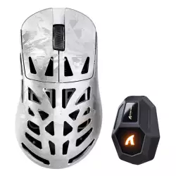 ATTACK SHARK RS6 ULTRA Carbon Fiber Wireless PAW3955MAX Gaming Mouse – Silver ATTACK SHARK RS6 ULTRA Carbon Fiber Wireless PAW3955MAX Gaming Mouse – Silver