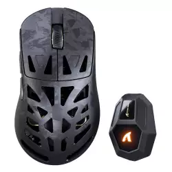 ATTACK SHARK RS6 ULTRA Carbon Fiber Wireless PAW3955MAX Gaming Mouse – Black ATTACK SHARK RS6 ULTRA Carbon Fiber Wireless PAW3955MAX Gaming Mouse – Black