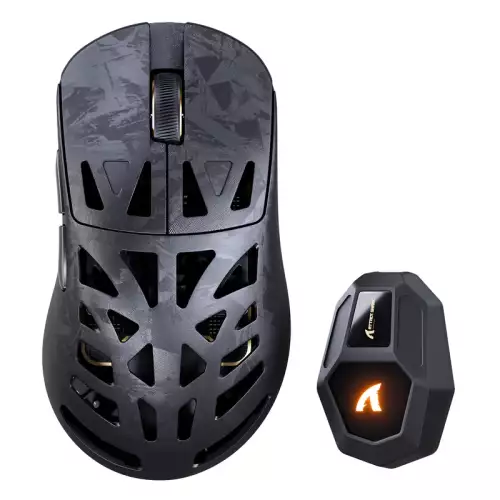 ATTACK SHARK RS6 ULTRA Carbon Fiber Wireless PAW3955MAX Gaming Mouse – Black