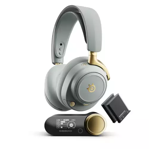 SteelSeries Arctis Nova Elite Wireless Gaming Headset – Sage & Gold | 61663