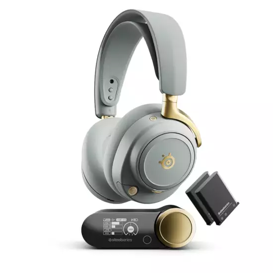 SteelSeries Arctis Nova Elite Wireless Gaming Headset – Sage & Gold | 61663 SteelSeries Arctis Nova Elite Wireless Gaming Headset – Sage & Gold | 61663