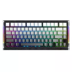 ATTACK SHARK R86 HE Carbon Fiber Rapid Trigger Magnetic Gaming Keyboard – Moonlight