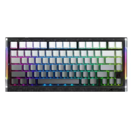 ATTACK SHARK R86 HE Carbon Fiber Rapid Trigger Magnetic Gaming Keyboard – Moonlight