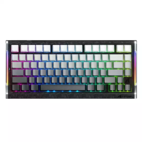 ATTACK SHARK R86 HE Carbon Fiber Rapid Trigger Magnetic Gaming Keyboard – Moonlight ATTACK SHARK R86 HE Carbon Fiber Rapid Trigger Magnetic Gaming Keyboard – Moonlight