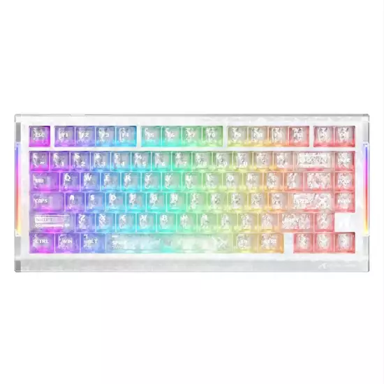 ATTACK SHARK R86 HE Carbon Fiber Rapid Trigger Magnetic Gaming Keyboard – Ice Ninja ATTACK SHARK R86 HE Carbon Fiber Rapid Trigger Magnetic Gaming Keyboard – Ice Ninja