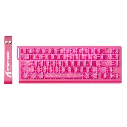 ATTACK SHARK X68 HE Rapid Trigger Magnetic Gaming Keyboard – Pink Contours (Pattern Shine-Through Keycaps)