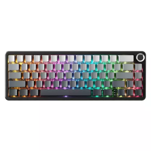 ATTACK SHARK X66 Wireless Mechanical Keyboard with Side-Printed PBT Keycaps – Gradient Black