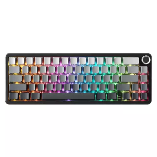 ATTACK SHARK X66 Wireless Mechanical Keyboard with Side-Printed PBT Keycaps – Gradient Black