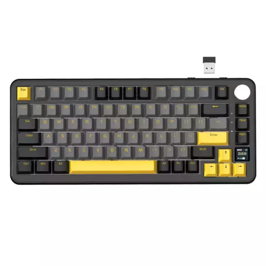ATTACK SHARK X85 PRO Tri-Mode Gasket Mechanical Gaming Keyboard – Starry Black ATTACK SHARK X85 PRO Tri-Mode Gasket Mechanical Gaming Keyboard – Starry Black