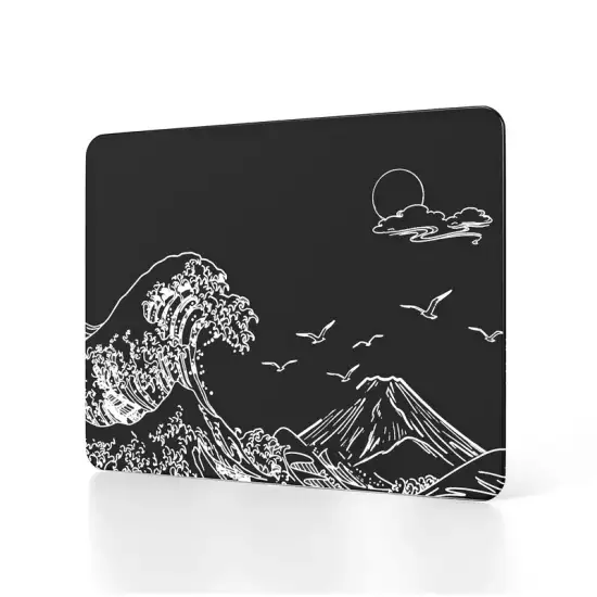ATTACK SHARK CM05 Tempered Glass Gaming Mouse Pad – The Ukiyo Series: Midnight Black