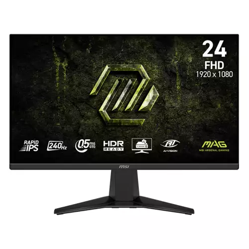 MSI MAG 245F X24 Gaming Monitor 23.8 FHD Rapid IPS 240Hz 0.5ms FreeSync Premium