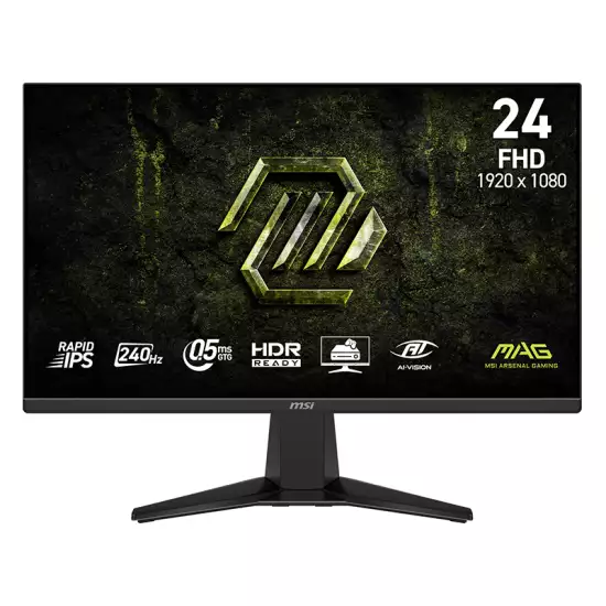 MSI MAG 245F X24 Gaming Monitor 23.8 FHD Rapid IPS 240Hz 0.5ms FreeSync Premium