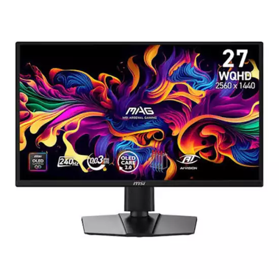 MSI MAG 272QP QD-OLED X24 26.5-Inch WQHD 240Hz Gaming Monitor