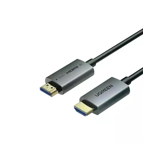 UGREEN HDMI Fiber Optic 50 Meter 8K@60Hz Cable – Male to Male, Aluminum Shell | HD183 – 55510