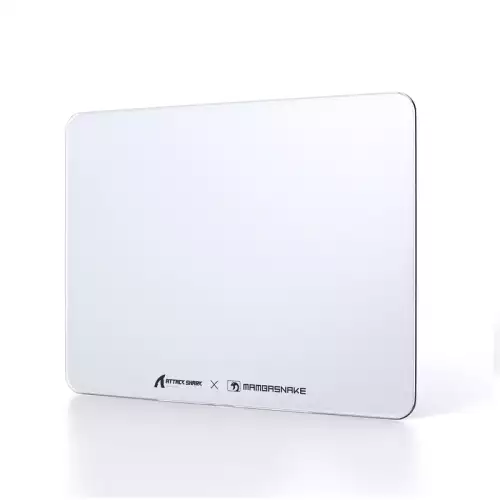ATTACK SHARK CM05 Tempered Glass Gaming Mouse Pad – White