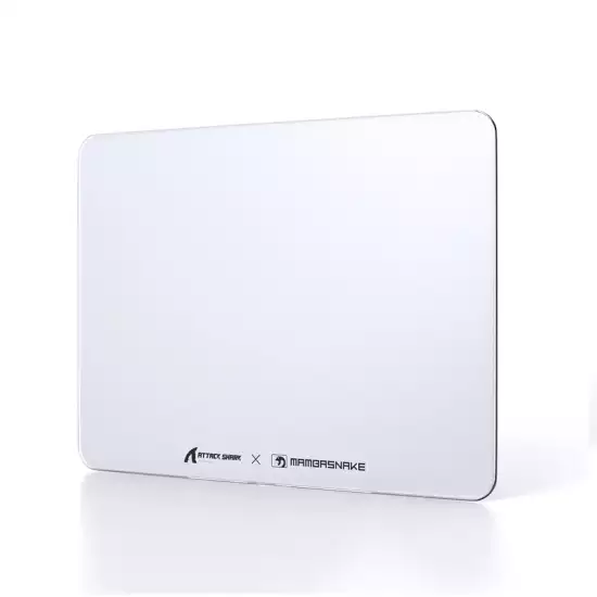 ATTACK SHARK CM05 Tempered Glass Gaming Mouse Pad – White ATTACK SHARK CM05 Tempered Glass Gaming Mouse Pad – White