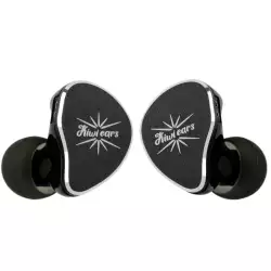 Kiwi Ears Belle Single DLC Dynamic Driver IEMs – 3.5mm with Microphone, Black | 6942445401940