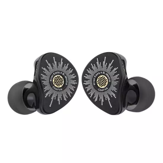 Kiwi Ears x B_Media Chorus Single DLC Dynamic Driver IEMs – 3.5mm with Microphone – Black | 6942445403791