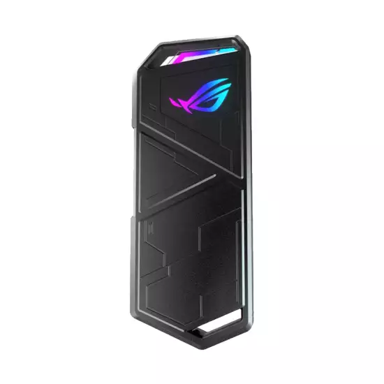 Asus ROG Strix Arion Aluminum Alloy M.2 Nvme Ssd External Portable Enclosure Case Adapter, Usb 3.2 Gen 2 Type-C (10 GBps), Usb-C To C And A Cables, Fits Pcie 2280/2260/2242/2230 M Key/B+M Key