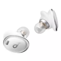 Soundcore by Anker Liberty 3 Pro Noise Cancelling Earbuds, True Wireless Earbuds with ACAA 2.0, HearID ANC, Fusion Comfort, Hi-Res Audio Wireless, 6 Mics for Calls, 32H Playtime Frost White