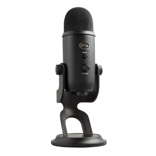 Blue Yeti USB Microphone for PC, Mac, Gaming, Recording, Streaming,Podcasting, Studio and Computer Condenser Mic with Blue VO!CE effects, 4 Pickup Patterns, Plug and Play - Blackout