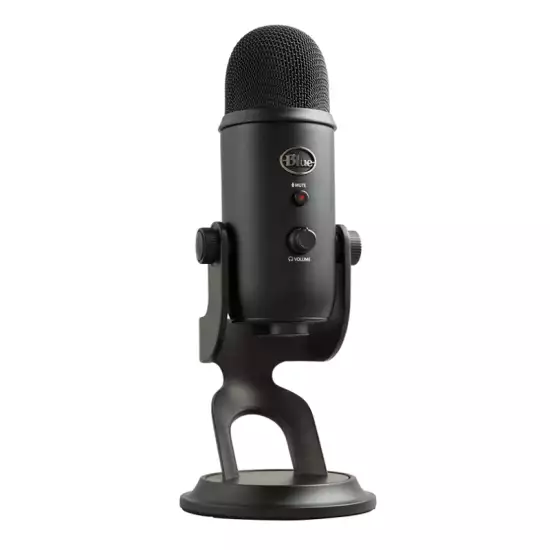 Blue Yeti USB Microphone for PC, Mac, Gaming, Recording, Streaming,Podcasting, Studio and Computer Condenser Mic with Blue VO!CE effects, 4 Pickup Patterns, Plug and Play - Blackout Blue Yeti USB Microphone for PC, Mac, Gaming, Recording, Streaming,Podcasting, Studio and Computer Condenser Mic with Blue VO!CE effects, 4 Pickup Patterns, Plug and Play - Blackout