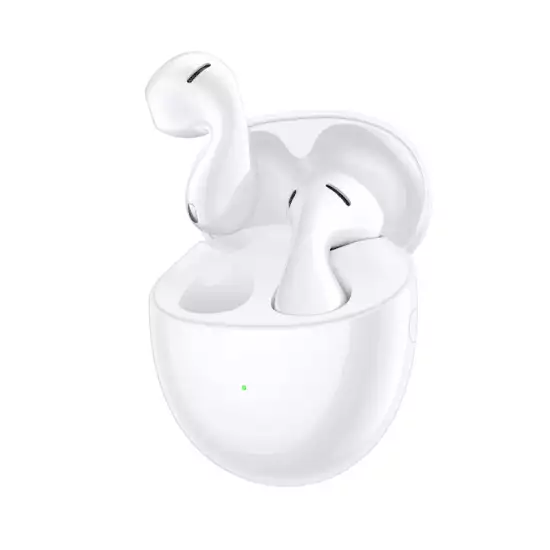 HUAWEI FreeBuds 5 Wireless Earphone, TWS Bluetooth Earbuds, Unique Design, Hi-Res sound, AI Call noise cancellation, Super charge, Long battery life, Dual device connection, Water resistance, White