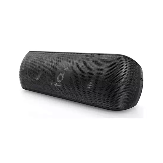 Soundcore Motion+ Bluetooth Speaker with Hi-Res 30W Audio, BassUp, Wireless Speaker, App, Custom EQ, 12H Playtime, Waterproof, USB-C, For Home Office - 18 Months Local Warranty