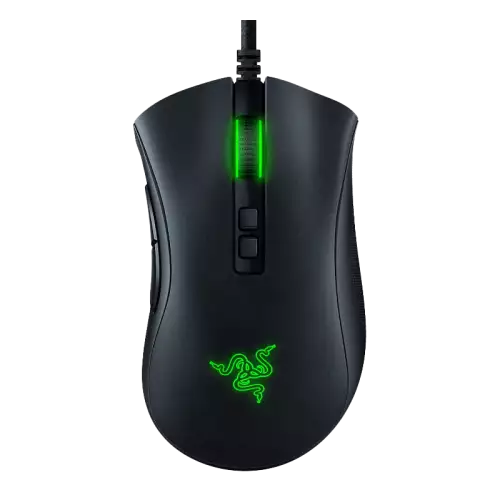 Razer DeathAdder V2 Gaming Mouse: 20K DPI Optical Sensor - Fastest Gaming Mouse Switch - Chroma RGB Lighting - 8 Programmable Buttons - Rubberized Side Grips - Classic Black