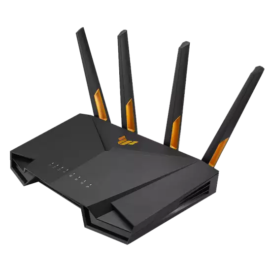 ASUS TUF Gaming AX3000 Dual Band WiFi 6 Extendable Gaming Router, Gaming Port, Mobile Game Mode, Port Forwarding, Subscription-free Network Security, Instant Guard, Built-in VPN, AiMesh Compatible (Used)