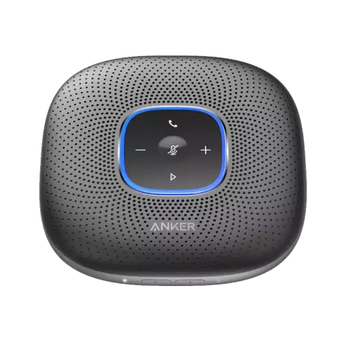 Anker PowerConf Bluetooth Speakerphone, 6 Mics, Enhanced Voice Pickup, 24H Call Time, Bluetooth 5, USB C, Zoom Certified Bluetooth Conference Speaker, Compatible with Leading Platforms For Home Office