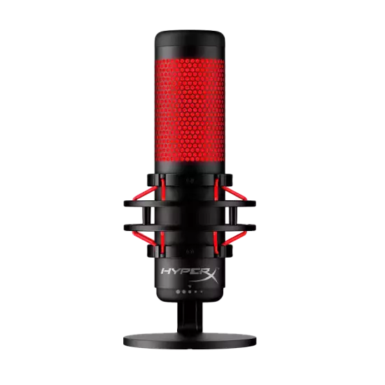 HyperX QuadCast Standalone Microphone for streamers content creators and gamers PC PS4 and Mac Black
