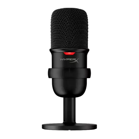 HyperX SoloCast – USB Condenser Gaming Microphone, for PC, PS4, and Mac, Tap-to-Mute Sensor, Cardioid Polar Pattern, Gaming, Streaming, Podcasts, Twitch, YouTube, Discord, Black