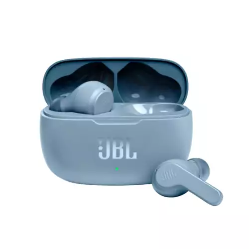 JBL Wave 200 TWS, True Wireless in-Ear Earbuds with Mic, 20 Hours Playtime, Deep Bass Sound, use Single Earbud or Both, Bluetooth 5.0, Type C & Voice Assistant Support for Mobile Phones (Blue)