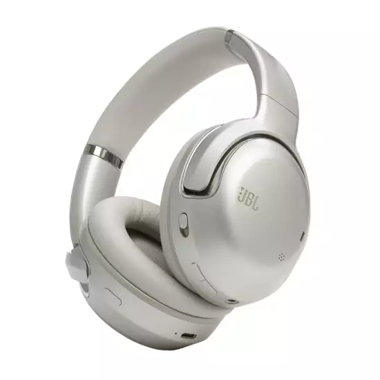 JBL Tour One M2 Wireless Over-Ear Noise Cancelling Headphones, ANC + Smart Ambient, 4-Mic, Legendary Pro Sound, Immersive Spatial Sound, Personi-Fi 2.0, Bluetooth 5.3 - Champagne, JBLTOURONEM2CPG