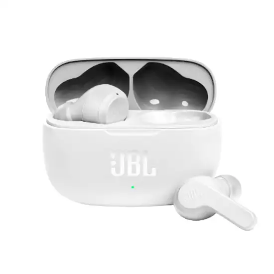 JBL Wave 200 Wireless Earbuds (TWS) with Mic, 20 Hours Playtime, Deep Bass Sound, Dual Connect Technology, Quick Charge, Comfort Fit Ergonomic Design, Voice Assistant Support for Mobiles (White) - (Used) JBL Wave 200 Wireless Earbuds (TWS) with Mic, 20 Hours Playtime, Deep Bass Sound, Dual Connect Technology, Quick Charge, Comfort Fit Ergonomic Design, Voice Assistant Support for Mobiles (White) - (Used)