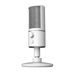 Razer Seiren X USB Streaming Microphone: Professional Grade - Built-in Shock Mount - Supercardiod Pick-Up Pattern - Anodized Aluminum - Mercury White, one Size