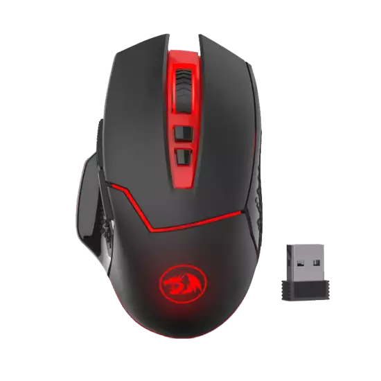 Redragon M690-1 Wireless Gaming Mouse with DPI Shifting, 2 Side Buttons, 2400 DPI, Ergonomic Design, 8 Buttons-Black Redragon M690-1 Wireless Gaming Mouse with DPI Shifting, 2 Side Buttons, 2400 DPI, Ergonomic Design, 8 Buttons-Black
