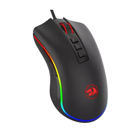 Redragon M711 PC Gaming Mice, Wired Mouse, 7 Programmable Buttons, Customizable RGB Lighting Mouse, 10,000 DPI, Ergonomic Mouse, Lightweight Mice, for Laptop, Desktop, PC (Black)