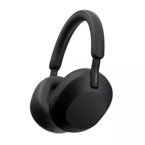 Sony WH 1000XM5 Noise Cancelling Wireless Headphones 30 hours battery life Over ear style Optimised for Alexa and the Google Assistant with built in mic for phone calls, Black