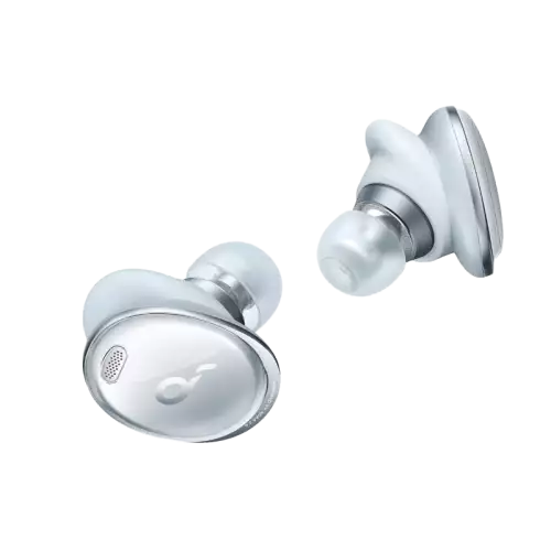 Soundcore by Anker Liberty 3 Pro Noise Cancelling Earbuds, True Wireless Earbuds with ACAA 2.0, HearID ANC, Fusion Comfort, Hi-Res Audio Wireless, 6 Mics for Calls, 32H Playtime Fog Gray