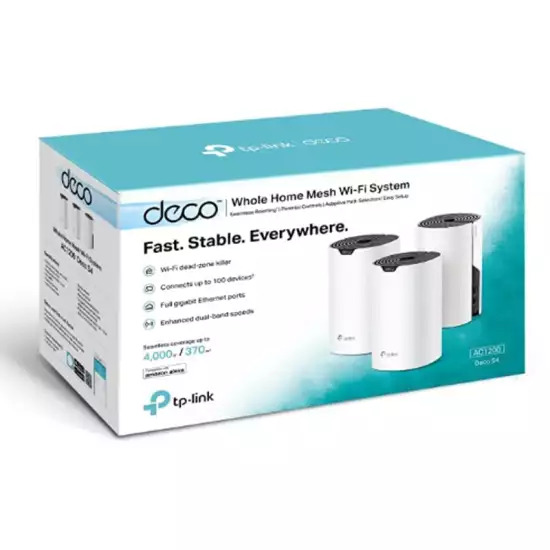 TP Link AC1200 Whole Home Mesh Wi-Fi System Deco M4 (3-pack) TP Link AC1200 Whole Home Mesh Wi-Fi System Deco M4 (3-pack)